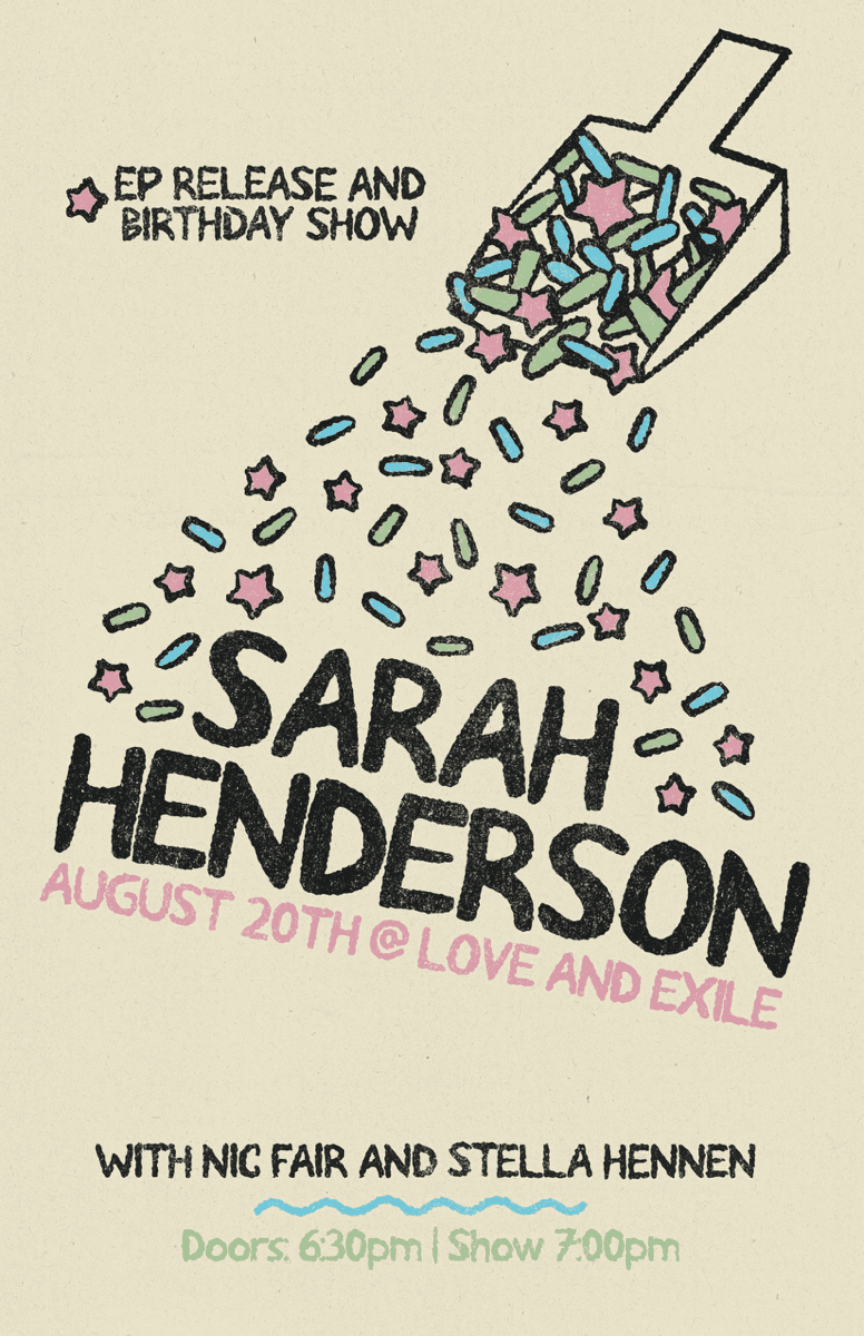 Show poster for EP Release & Birthday Show